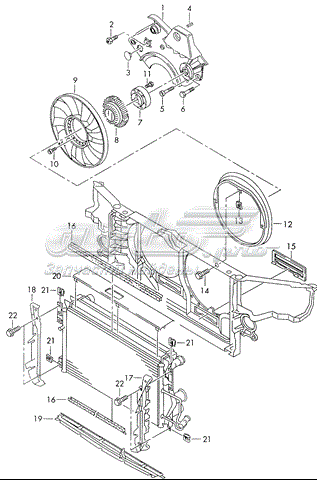 Soporte Para Acoplamiento Viscoso VAG 059122303