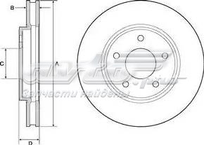 BG4678C Delphi freno de disco delantero