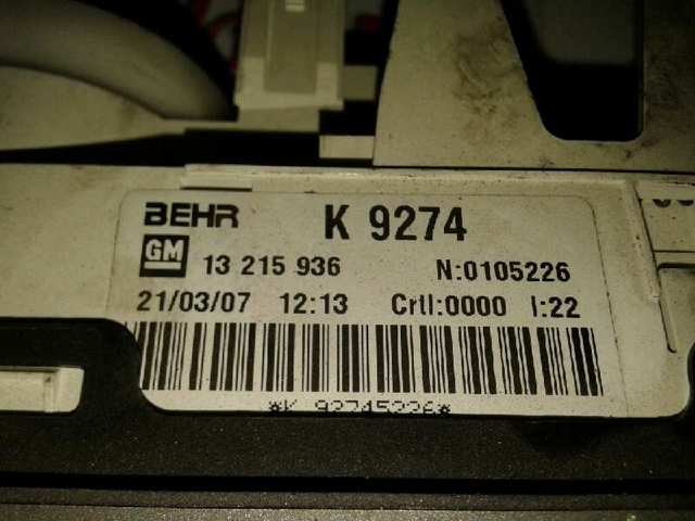 Elemento de control aire acondicionado Opel Meriva A
