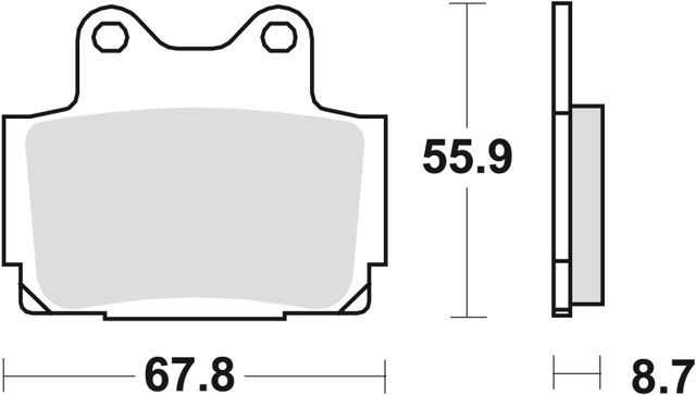 MCB541 TRW pastillas de freno traseras