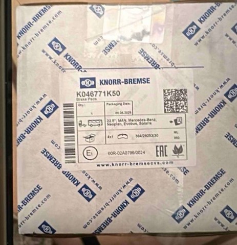 Pastillas de freno delanteras Knorr-bremse K046771K50