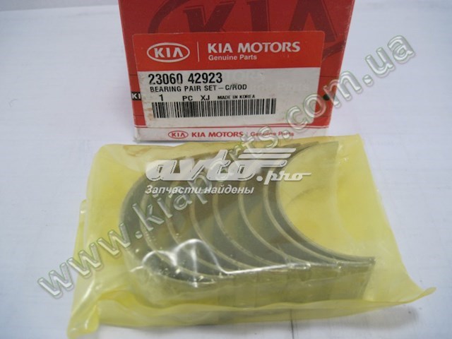 2306042923 Hyundai/Kia juego de cojinetes de biela, cota de reparación +0,50 mm