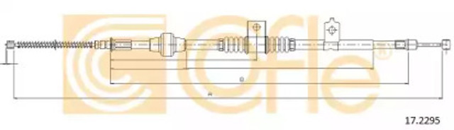 172295 Cofle cable de freno de mano trasero derecho