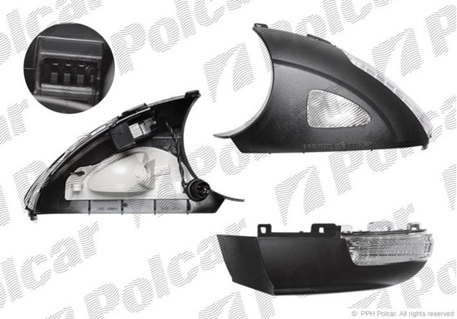 9585197X Polcar luz intermitente de retrovisor exterior izquierdo