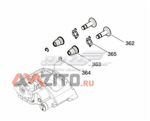 0980107631 BPW Kit de reparación de frenos trasero