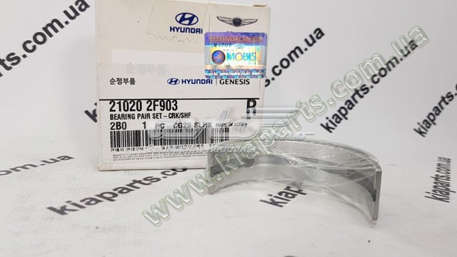 210202F903 Hyundai/Kia juego de cojinetes de cigüeñal, estándar, (std)