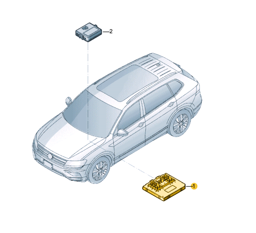 Módulo de control, red de abordo VOLKSWAGEN Tiguan 2 (BW2, BJ2)