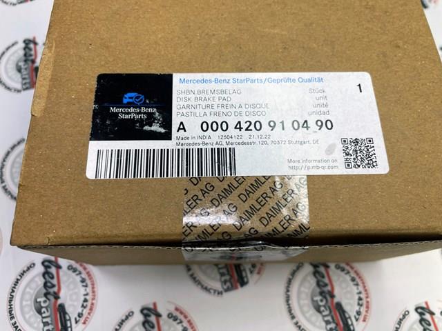 A000420910490 Mercedes Pastillas delanteras