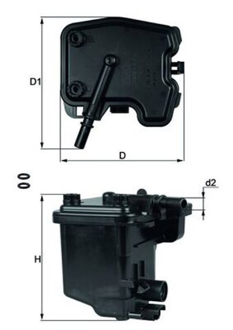 KL431D Mahle Original Filtro de gasolina
