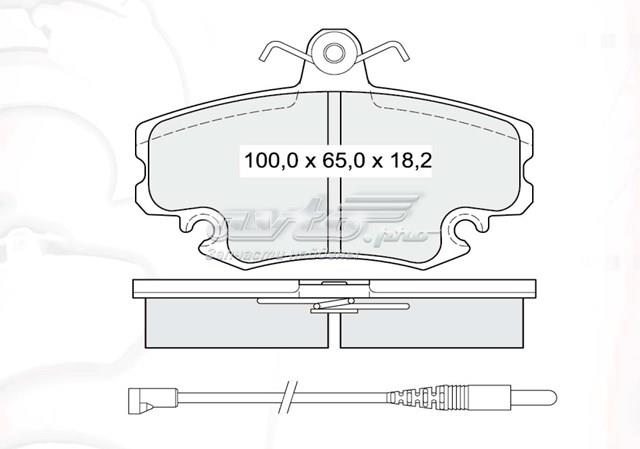 Pastillas de freno delanteras de disco DAFMI D339SM