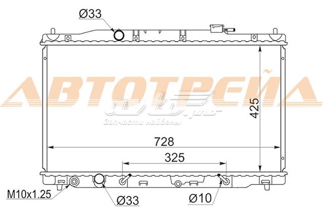 HD000412 SAT radiador refrigeración del motor