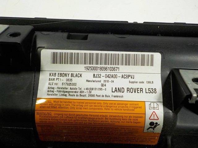 LR026034 Land Rover Airbag de rodilla del conductor