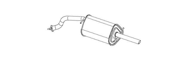 279663 Bosal Silenciador trasero