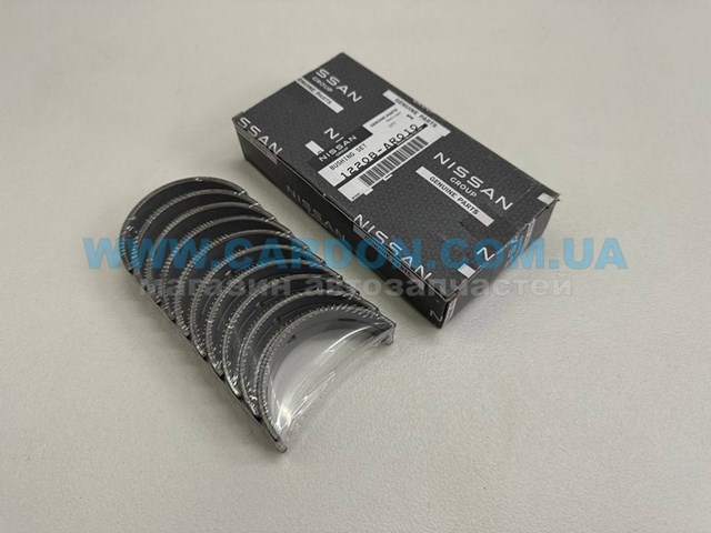 12208AR010 Nissan/Infiniti Juego de cojinetes de cigüeñal, cota de reparación (+0,25 mm)