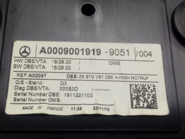 A0009001919 Mercedes 