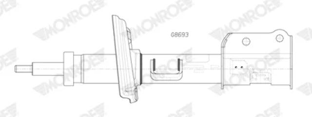 Amortiguador delantero derecho 68257664AB Chrysler
