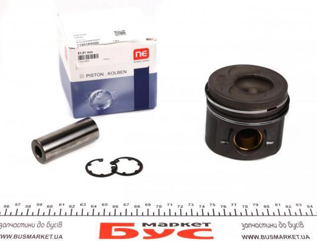 130050001621 NE/NPR Pistón completo para 1 cilindro, segunda reparación (+0,50 mm)