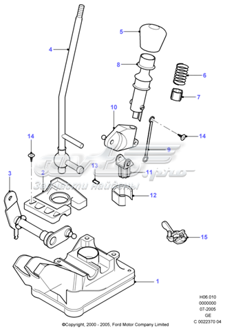 Pomo palanca de cambios Ford Mondeo 3 