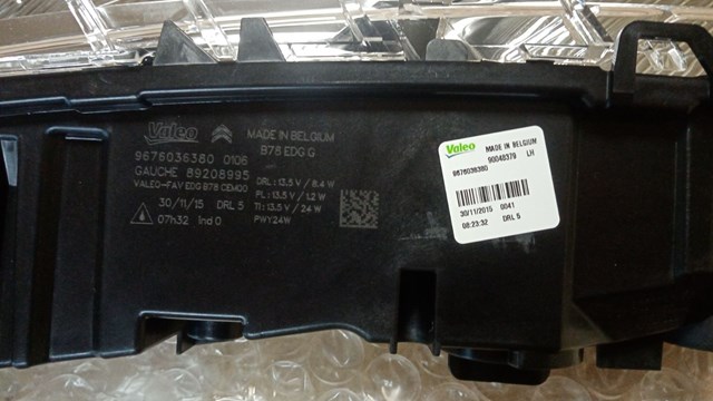 9676036380 Peugeot/Citroen Luz diurna izquierda