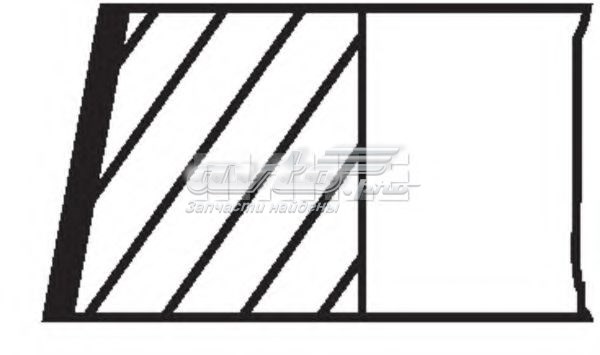 028RS001260N0 Mahle Original Juego de anillos de pistón para 1 cilindro, STD
