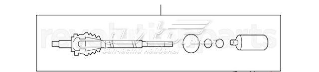 495911D205 Hyundai/Kia árbol de transmisión delantero izquierdo