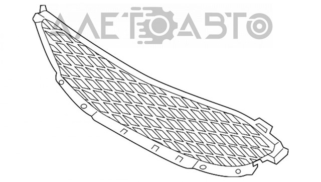 LJ6Z8200AA Ford rejilla de ventilación, parachoques delantero