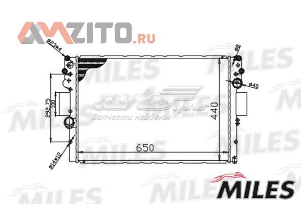 ACRM099 Miles radiador refrigeración del motor