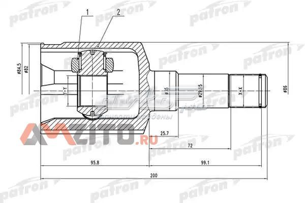 PCV1500 Patron junta homocinética interior delantera izquierda