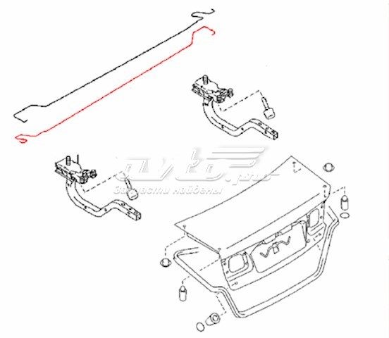 GE5A52792D Mazda amortiguador de maletero