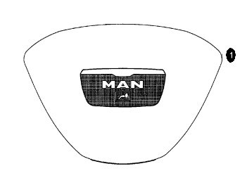 Tapa de airbag del volante MAN 81464326014 precio, desde 120,61 EUR