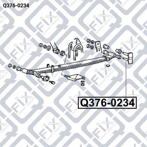 Gemela de ballesta trasera Q-fix Q3760234 precio, desde 15,27 EUR