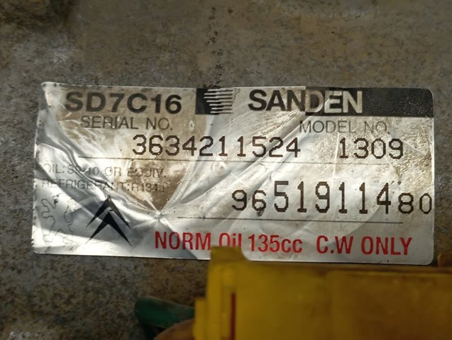 Comprar 9825868180 Peugeot/Citroen Acoplamiento magnético, compresor del aire acondicionado 