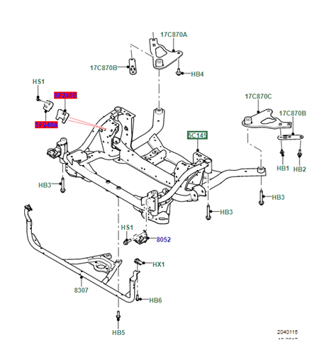 Comprar LR152444 Land Rover Puente delantero
