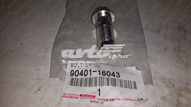 Perno de tubo de turbina de aceite TOYOTA 9040116043