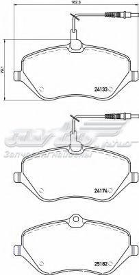 P61119 Brembo pastillas de freno delanteras