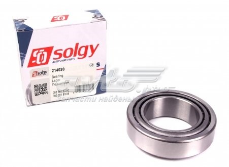 214030 Solgy cojinete de rueda trasero exterior