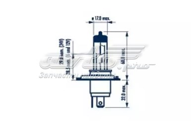 480612100 Narva bombilla halogena, luz alta / baja