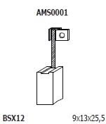 Escobilla de carbón, arrancador MAGNETI MARELLI AMS0001