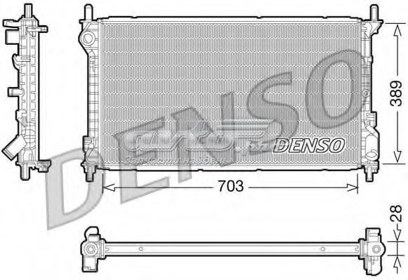 Radiador refrigeración del motor DENSO DRM10109