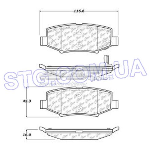 10212740 Centric Parts pastillas de freno traseras