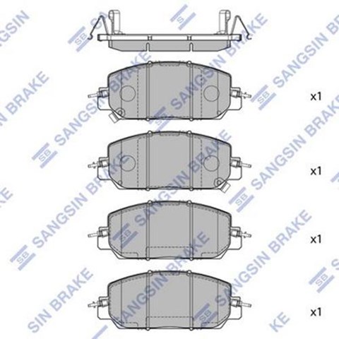 Comprar SP4176 Sangsin Pastillas delanteras de freno