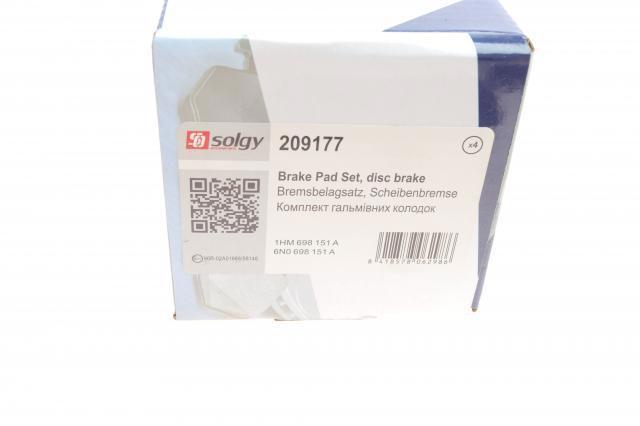 209177 Solgy Pastillas delanteras