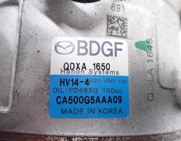 Compresor de aire acondicionado CA500G5AAA09 HCC