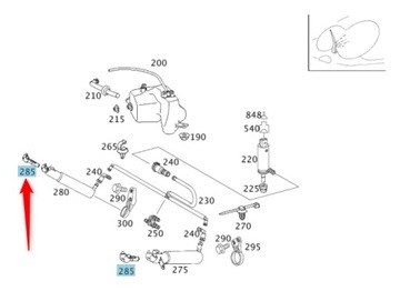 2118600447 Mercedes tobera de agua regadora, lavado de faros, delantera derecha