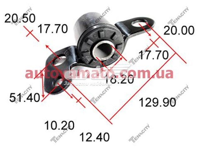 AAMTO1002 Tenacity silentblock de suspensión delantero inferior