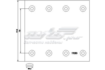 3057396020 SAF forron del freno trasero (camion)