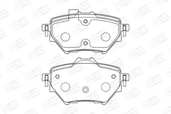 Pastillas de freno traseras CHAMPION 573605CH