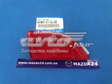 BCW8515L0B Mazda reflector, parachoques trasero, derecho