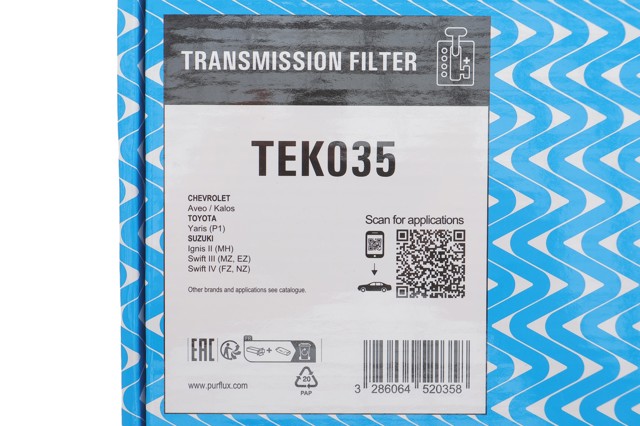 Comprar TEK035 Purflux Filtro de transmisión automática