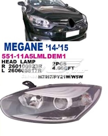 Comprar 55111A5LMLDEM1 Depo/Loro/Abakus Faro delantero izquierdo